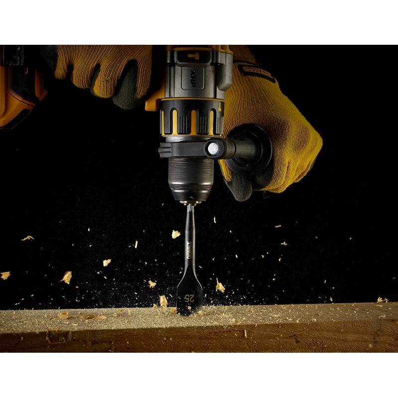 DeWalt DT7943B 익스트림 우드 프랫 드릴, 152mm 길이, 직경 12/16/18/20/22/25/28/32 mm, 8피스