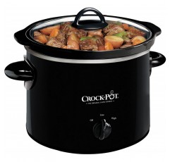 Crock-Pot 2-QT 원형 수동 슬로우 쿠커, 블랙 (SCR200-B)