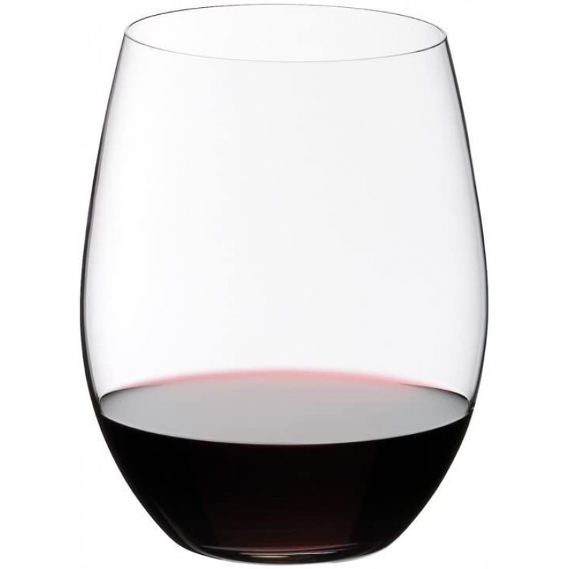 Riedel O Stemless 비 크리스탈 카베르네 / 메를로 와인 글라스, 6 개 세트