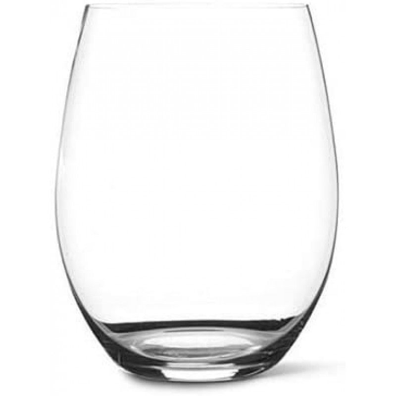 Riedel O Stemless 비 크리스탈 카베르네 / 메를로 와인 글라스, 6 개 세트