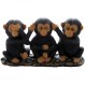 아프리카 정글 사파리 장식 조각품 또는 침팬지 동상 및 장식 동물 애호가 선물을위한 사악한 원숭이 입상 홈 앤 선물