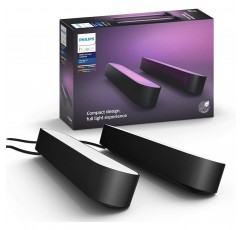 Philips Hue Play White & Color Smart Light, 2 팩베이스 키트, 허브 필수 / 전원 공급 장치 포함 (Amazon Alexa, Apple Homekit 및 Google Home과 호환)