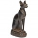 발견 이집트 수입 Bastet 고양이 여신 동상-검정-5.5 "키가 큰-이집트에서 만든