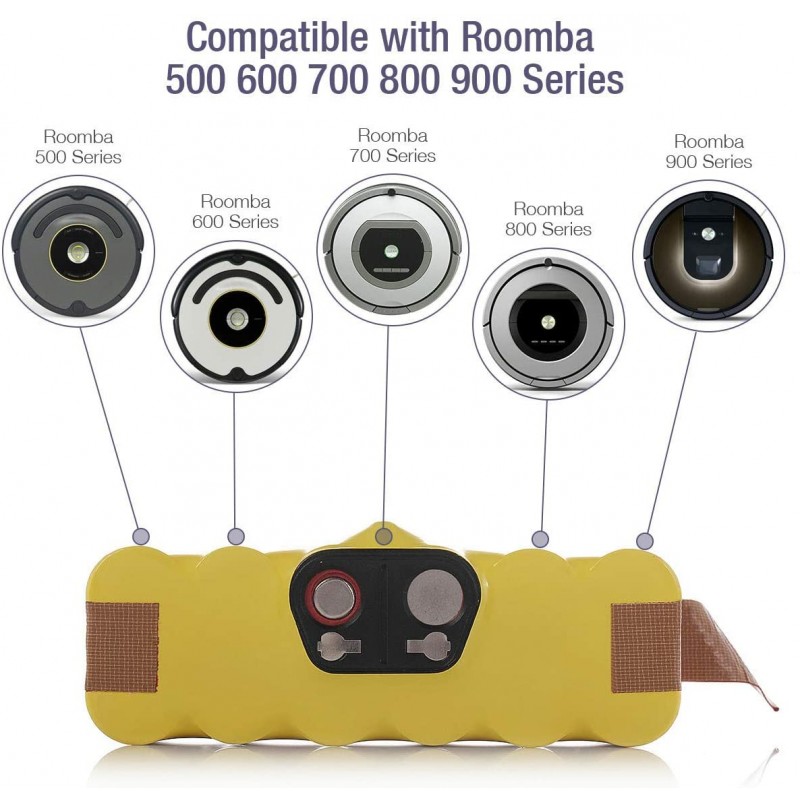 Irobot Roomba의 업그레이드 된 14.4V 3.8Ah 교체 용 Ni-MH 배터리 500 510 520 530 532535540545545550555555560562570570 581 582 585 595 600 610620630 631 650660700760770770780790800870