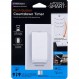 myTouchSmart 푸시 월 디지털 카운트 다운 타이머 스위치, 버튼, 5-10-30-60 Min. 및 2 – 4 시간 사전 설정, 배기 팬, 히터, Lt 도어 포함, 40953, 화이트 / 라이트 아몬드
