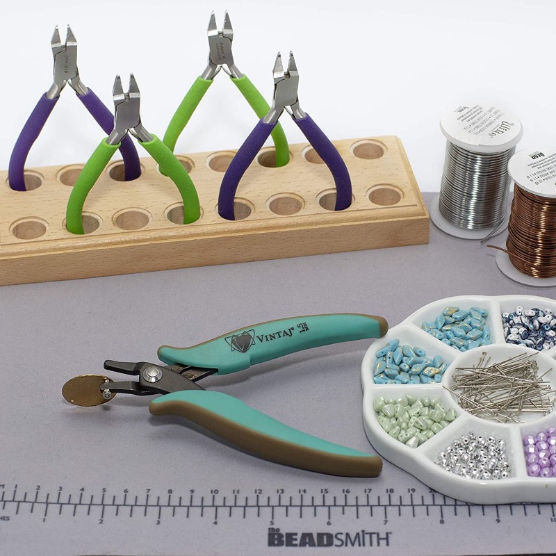 Beadsmith Vintaj 쇼트 죠 메탈 홀 펀치 플라이어, 1.5mm, 쥬얼리 제작 툴
