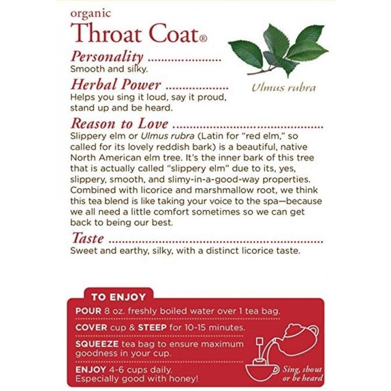Traditional Medicinals Throat Coat, 계절 차, 유기농, 16 CT (Throat Coat, Pack-3)
