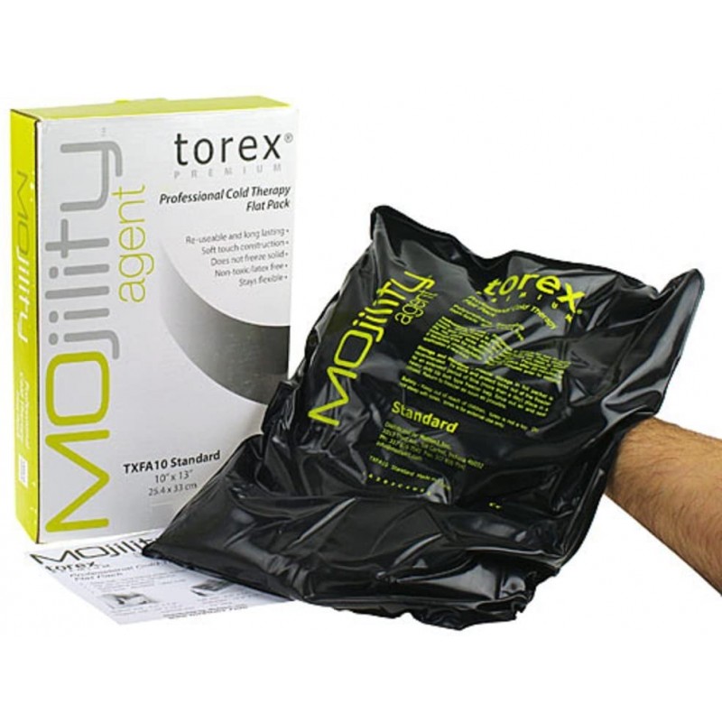 Torex 전문 콜드 테라피 플랫 팩 - 블랙 - 표준 크기 - 10 