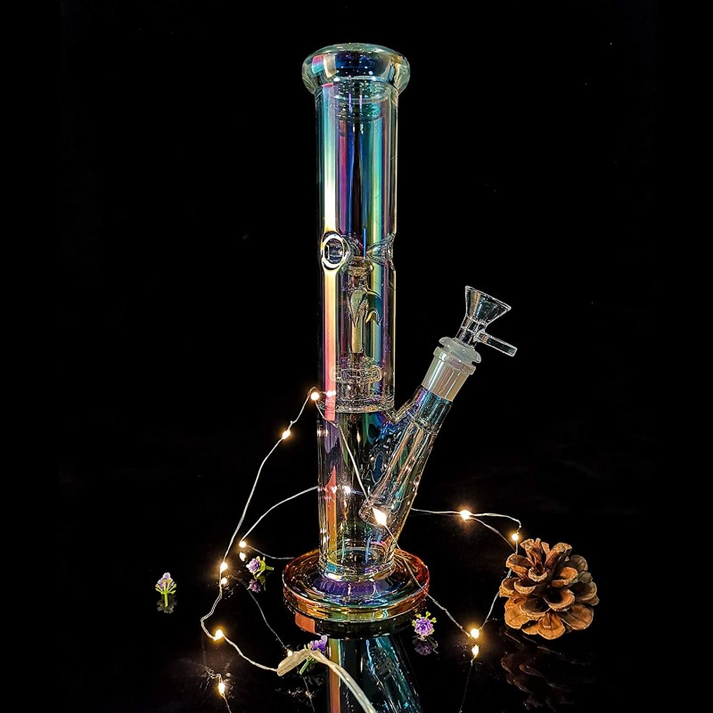 REANICE 아이스 봉 유리 물 퍼콜레이터 프리 카레14mm 31cm 물 파이프 칠럼 봉