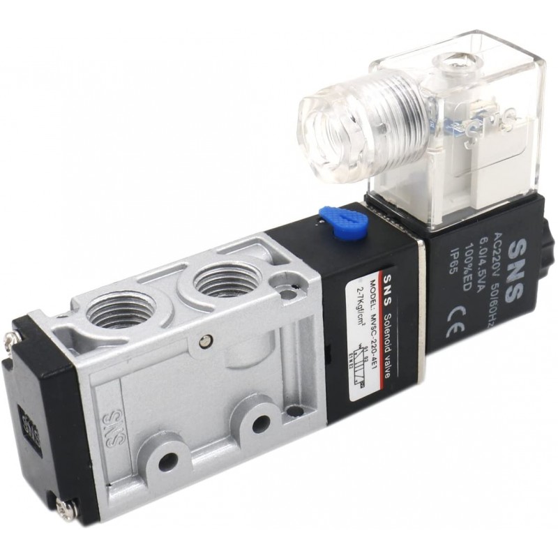 전기 공압 솔레노이드 밸브 mvsc-220-4E1-220 VAC PT1/4-5 Way 2 위치 CE
