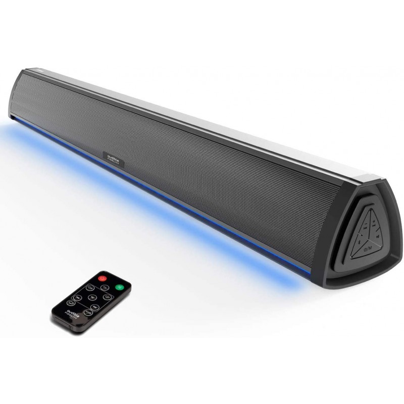 TV용 사운드바, RGB LED 디스플레이가 있는 컴퓨터용 PC 스피커 블루투스, 에어 튜브 및 2.0 채널, 게임용 리모컨이 있는 무선, PC 및 TV용 무선