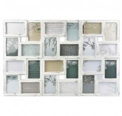 갤러리 솔루션 사진 콜라주 24 사진 10x15cm, 흰색 골동품, 야외 크기: 88.5x57x2.5 cm
