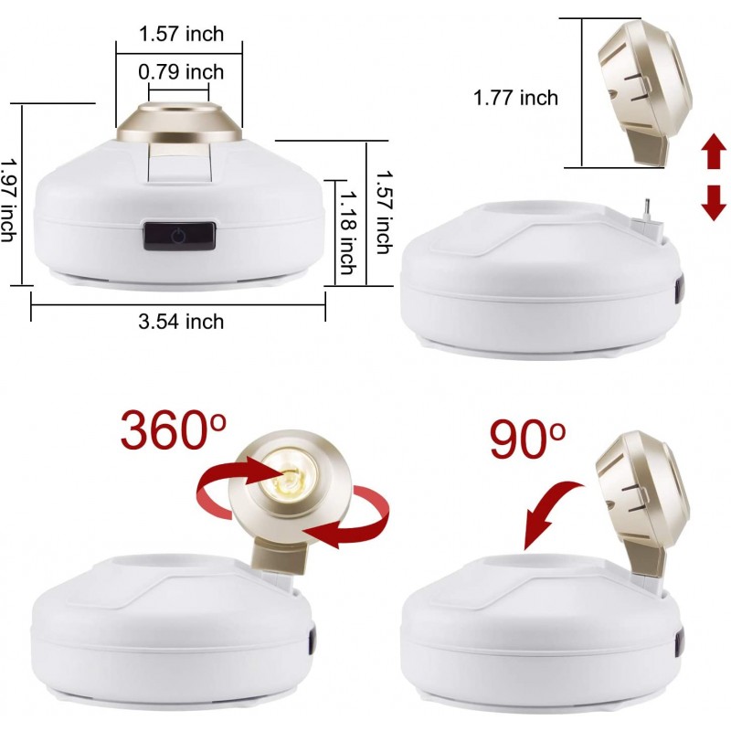 무선 LED 스포트라이트, 리모컨 2 개가 포함 된 배터리 작동 식 악센트 조명, 그림 용 무선 아트 라이트, 회전식 라이트 헤드, 그림 페인팅 옷장 용 스틱 온 라이트, 타이머 자동 꺼짐