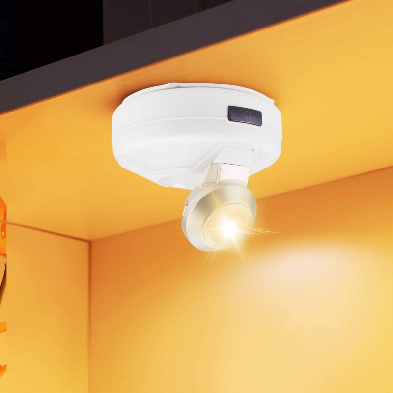 무선 LED 스포트라이트, 리모컨 2 개가 포함 된 배터리 작동 식 악센트 조명, 그림 용 무선 아트 라이트, 회전식 라이트 헤드, 그림 페인팅 옷장 용 스틱 온 라이트, 타이머 자동 꺼짐
