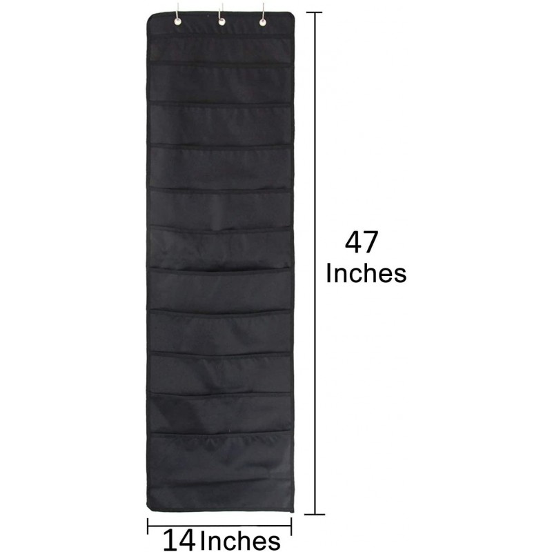 UNAOIWN File Folder Organizer 교수형 벽, 계단식 벽 주최자, 스토리지 포켓 차트 10 대형 포켓 오피스, 학교, 홈 스튜디오 등. 3 행거 5 후크 빌 파일링. 벽 오버 도어
