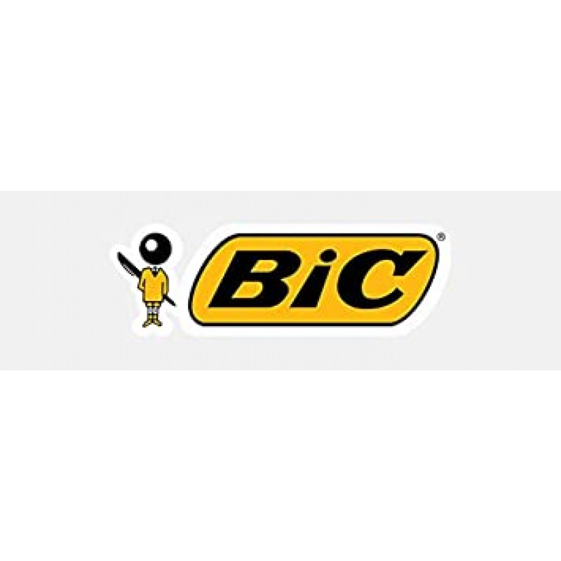 Bic 울트라 라운드 스틱 그립 볼펜, 미디엄 포인트, 1.2mm, 검정 잉크(24개)