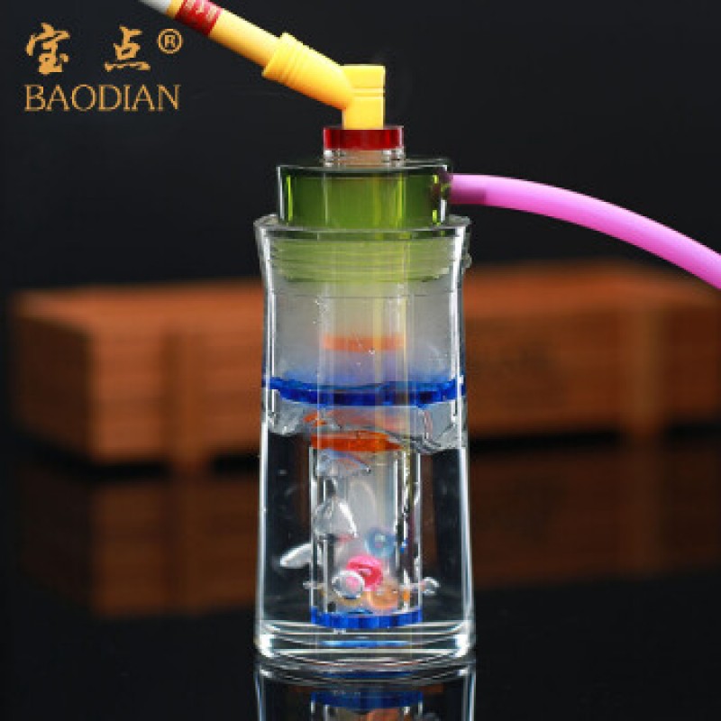 Baodian 이중층 물담배, 이중 필터 색상랜덤
