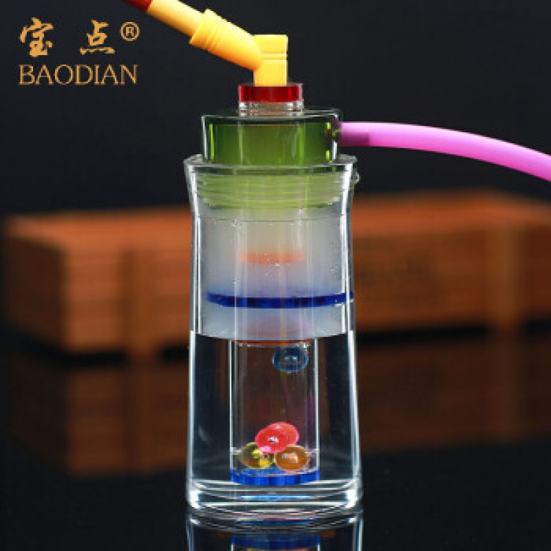 Baodian 이중층 물담배, 이중 필터 색상랜덤