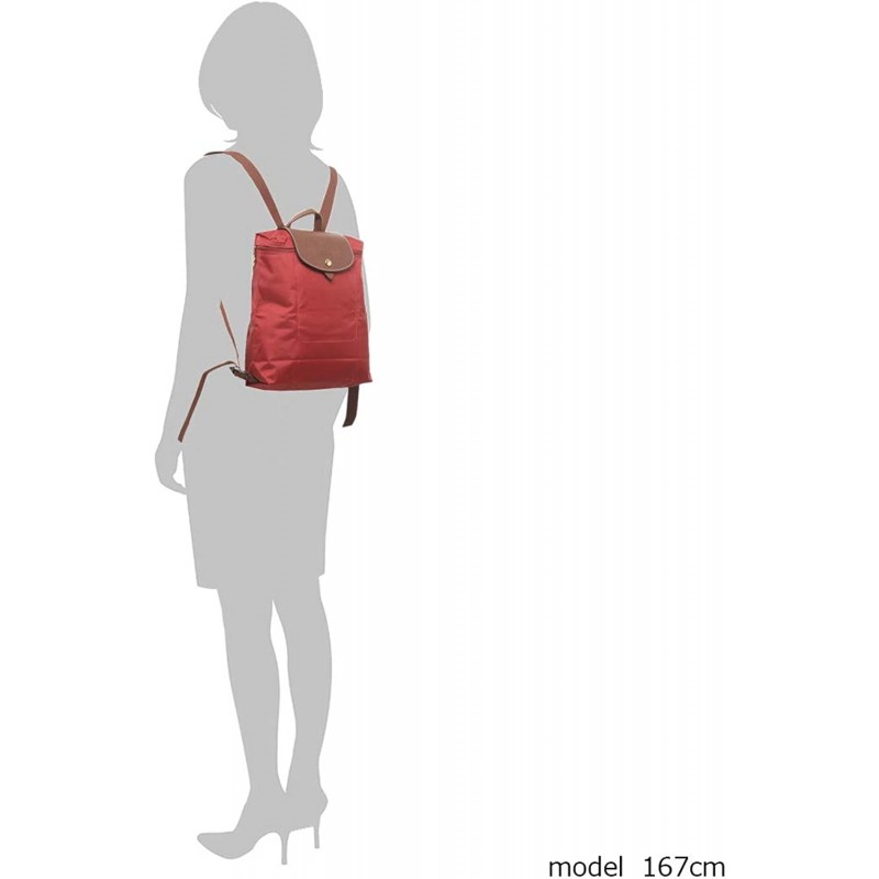 [롱샨] LONGCHAMP 르 프리아주 접이식 배낭 배낭 1699 089 LE PLIAGE Sac A Dos 나일론 배낭 여성 ((4)545 ROUGE)