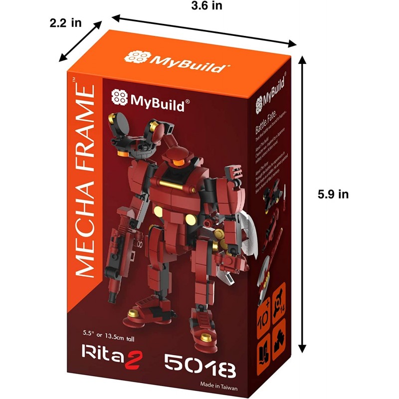 마이빌드 메카 MyBuild Mecha 프레임 공상 과학 시리즈 Rita 2 빌딩 완구 로봇 Mech 빌딩 벽돌 그림 5018