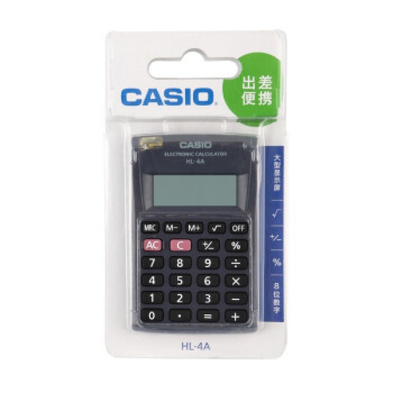 CASIO 카시오 HL-4A 휴대용 미니 계산기 56*h87mm