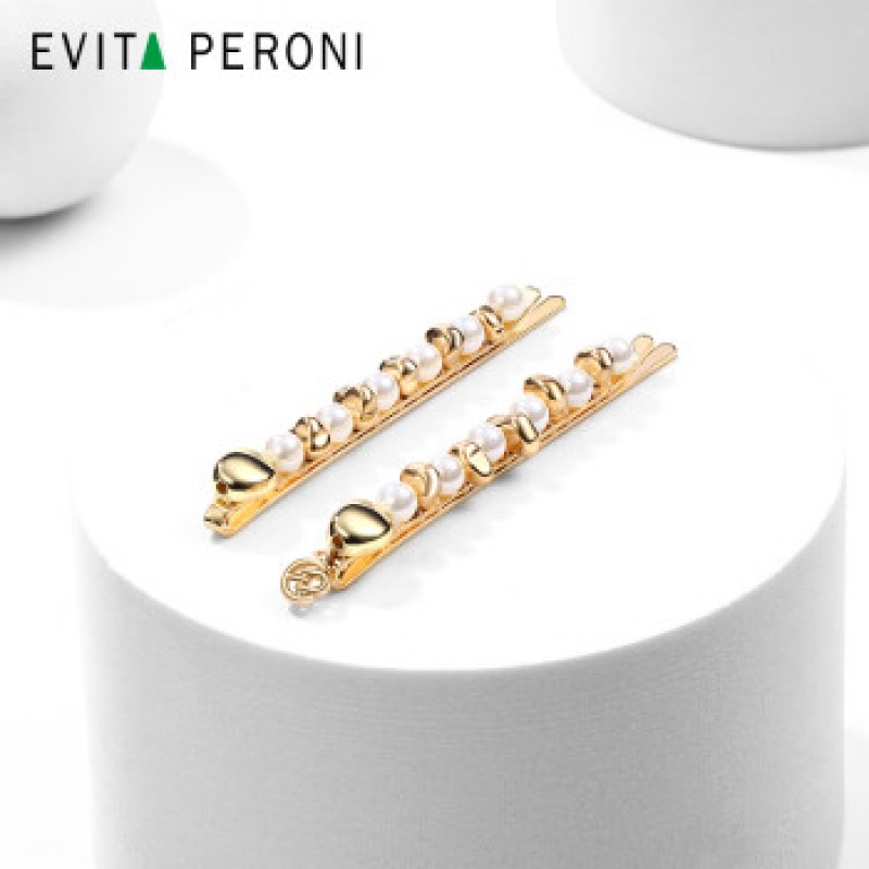 Evita Peroni 페르시여성 진주 머리띠+진주 머리핀 3피스 세트