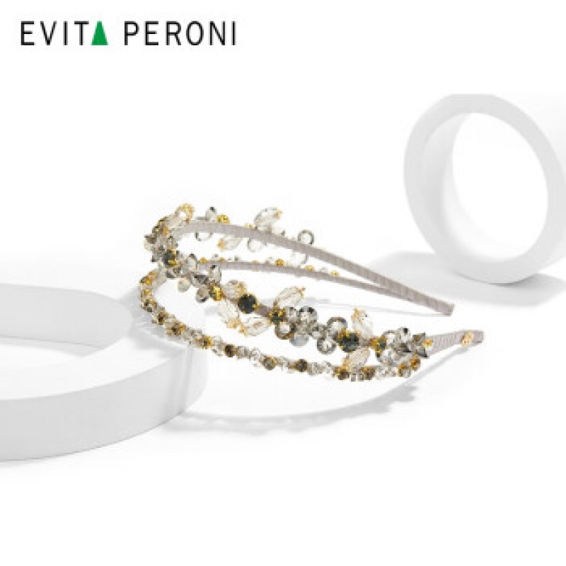 Evita Peroni 고품질 플라워 크리스탈 머리띠 발렌타인 데이 선물