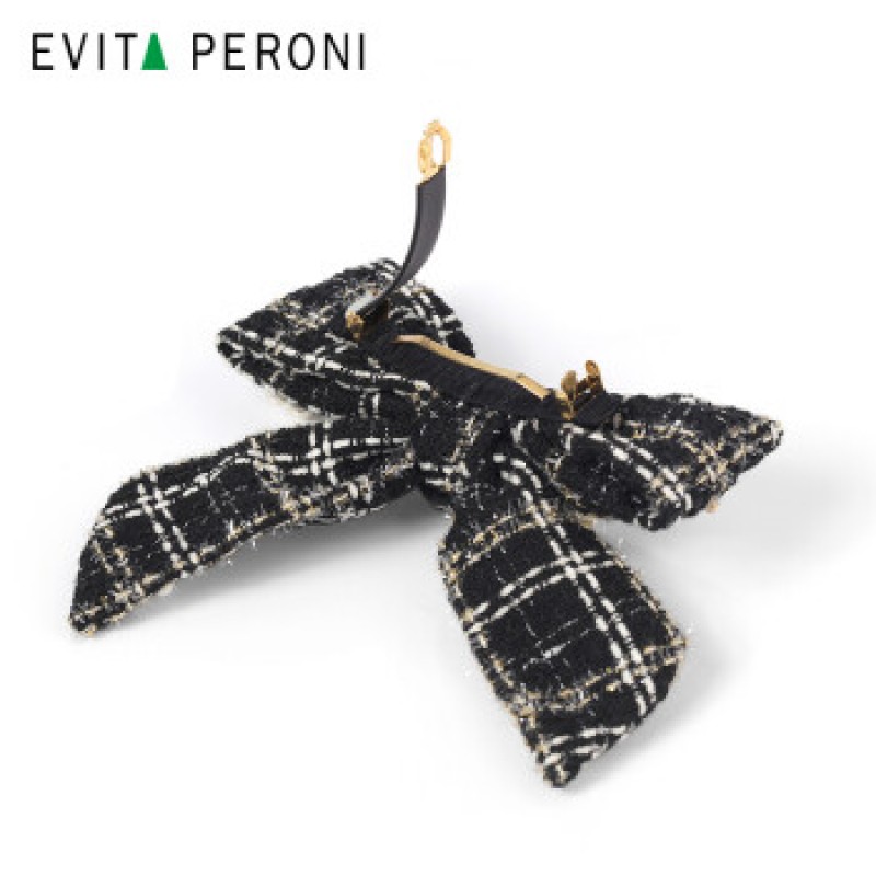 Evita Peroni 격자 무늬 머리띠+머리핀 3종세트