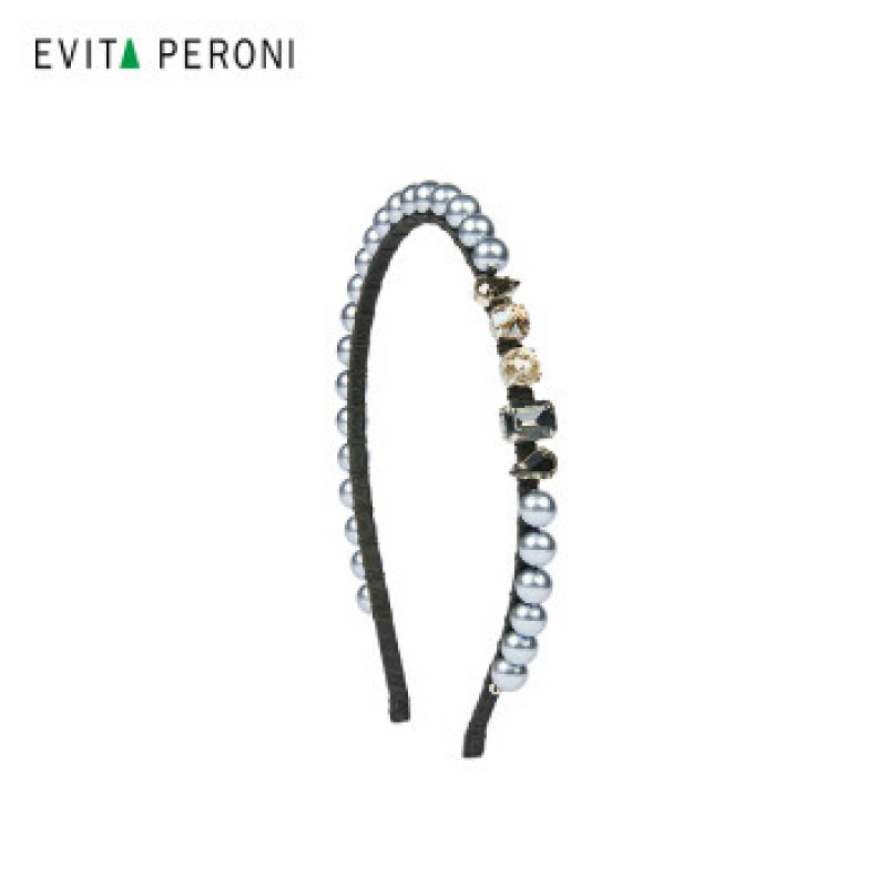 Evita Peroni 여성 레트로 진주 머리띠 헤어핀 3종세트
