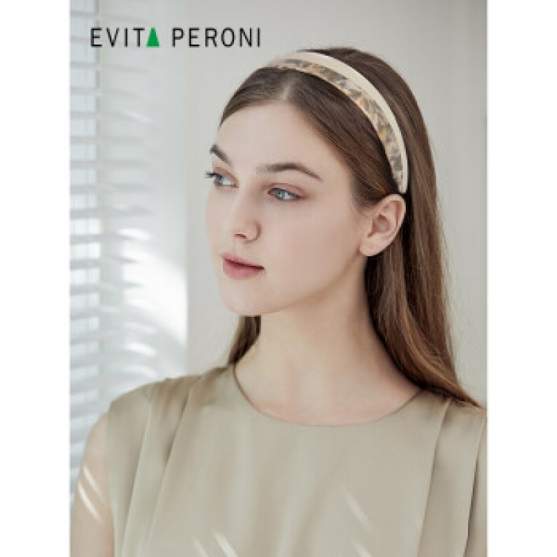 Evita Peroni 레트로 여성 심플한 넓은 머리띠