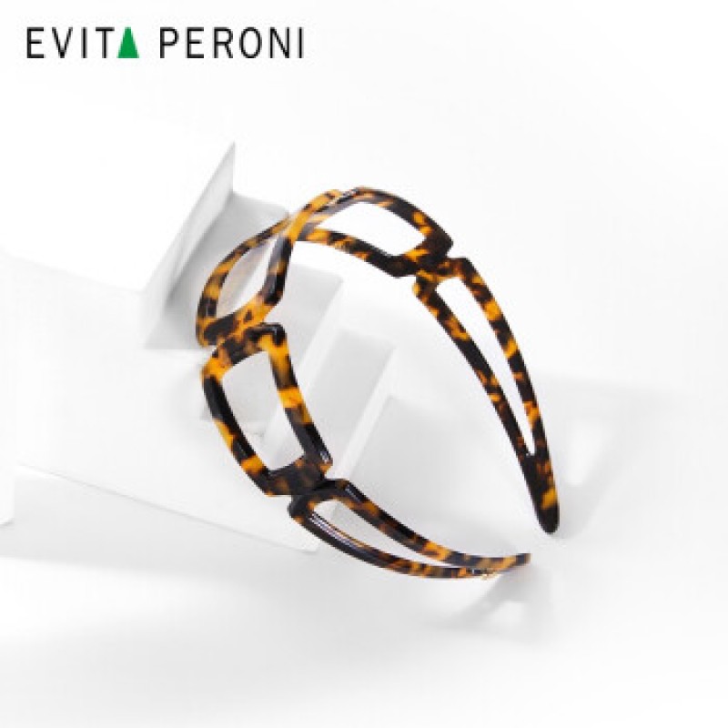 Evita Peroni 가을 겨울 여성용 레트로 머리띠 헤어 액세서리
