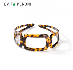 Evita Peroni 가을 겨울 여성용 레트로 머리띠 헤어 액세서리