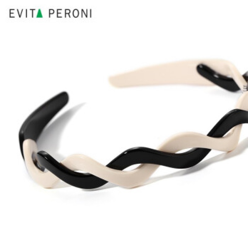 Evita Peroni 고급 믹스 색상 레트로 여성 헤어띠
