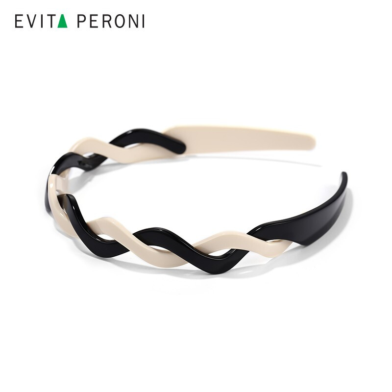 Evita Peroni 고급 믹스 색상 레트로 여성 헤어띠