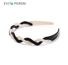 Evita Peroni 고급 믹스 색상 레트로 여성 헤어띠