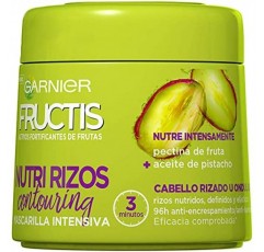 Garnier Fructis 컨투어링 강화마스크 영양 공급 및 정의, 과일 펙틴 및 피스타치오 오일 함유 - 300 ml