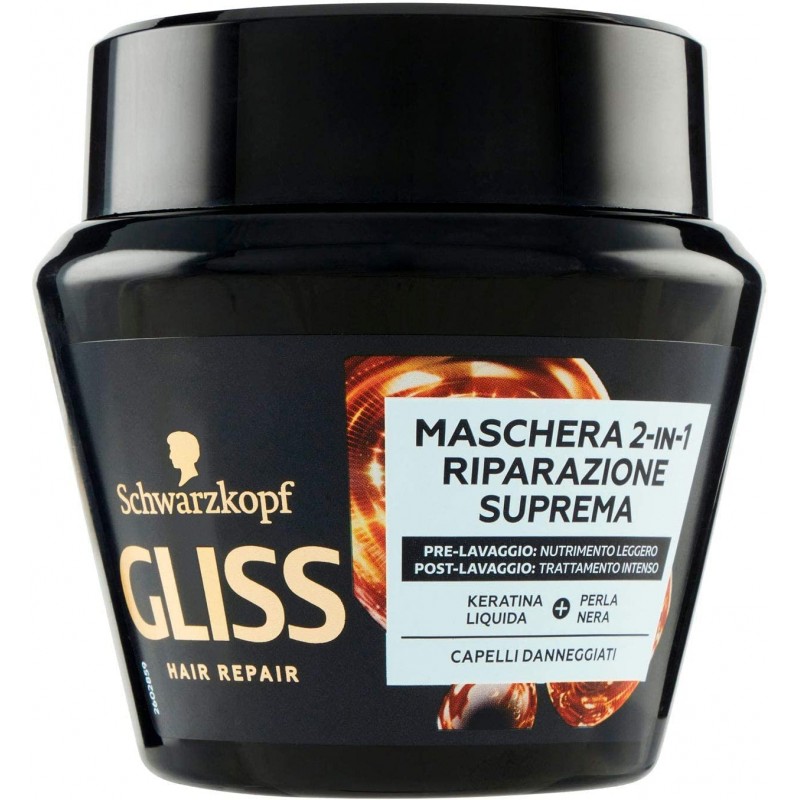 Schwarzkopf Gliss 매우 손상된 모발용 리페어 마스크 2 in 1, 300ml