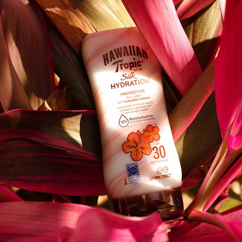 Hawaiian Tropic Silk Hydration Protective - 모이스춰라이징 높은 프로텍션, SPF 30, 180ml