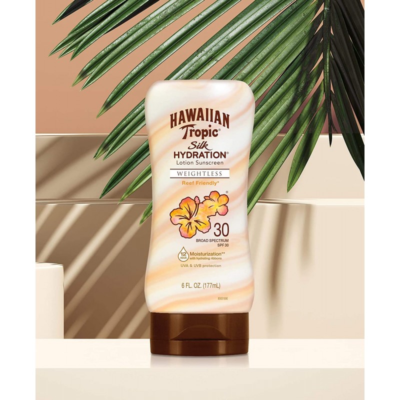 Hawaiian Tropic Silk Hydration Protective - 모이스춰라이징 높은 프로텍션, SPF 30, 180ml