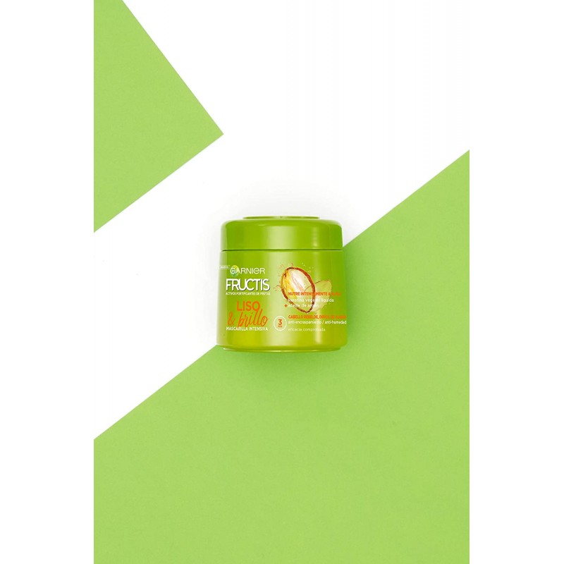 Garnier Fructis Smooth & Shine Fortifying Hair Mask 액체 식물성 케라틴 및 아르간 오일 함유 - 300ml