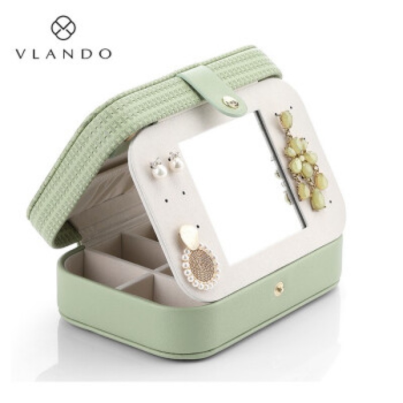 Vlando 여성 귀걸이 반지 팔찌 쥬얼리 보관함