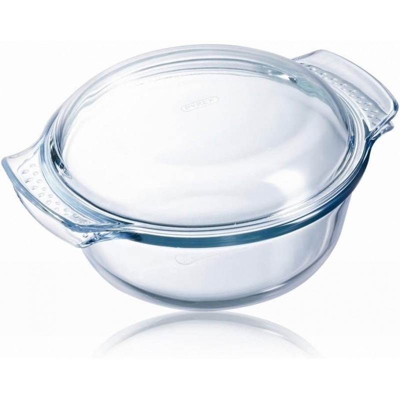 Pyrex 파이렉스 클래식 유리 뚜껑이 있는 원형 캐서롤 3.5L