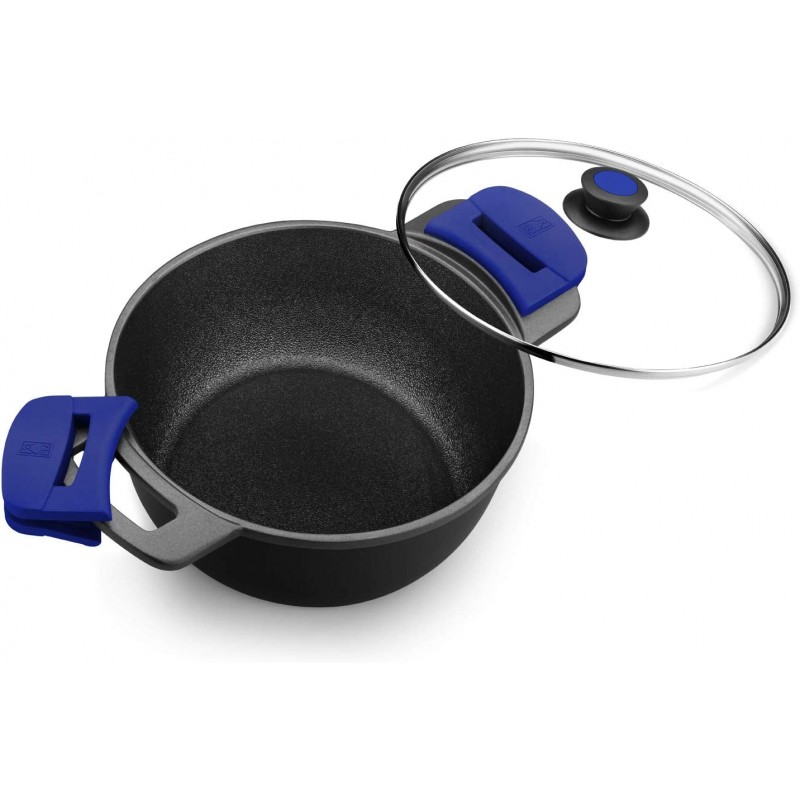 BRA Advanced Saucepan 20cm, 인덕션에 적합한 Non-Stick, 강화 PFOA가 포함된 주조 알루미늄, 긁힘 및 높은 내마모성