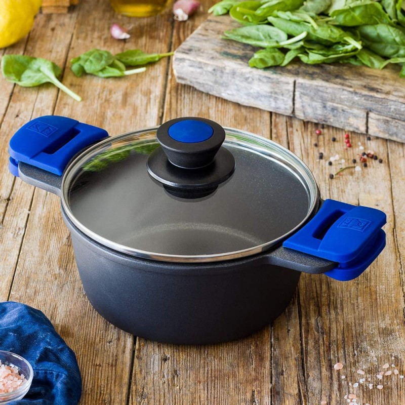 BRA Advanced Saucepan 20cm, 인덕션에 적합한 Non-Stick, 강화 PFOA가 포함된 주조 알루미늄, 긁힘 및 높은 내마모성