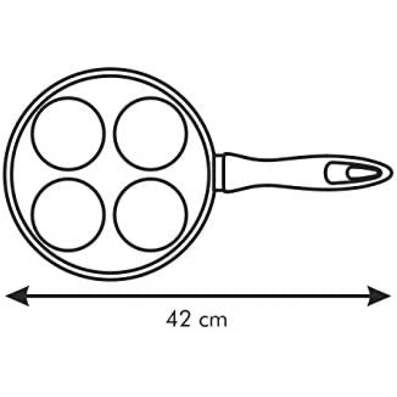 Tescoma 프라이팬 4홀 멀티컬러 24cm