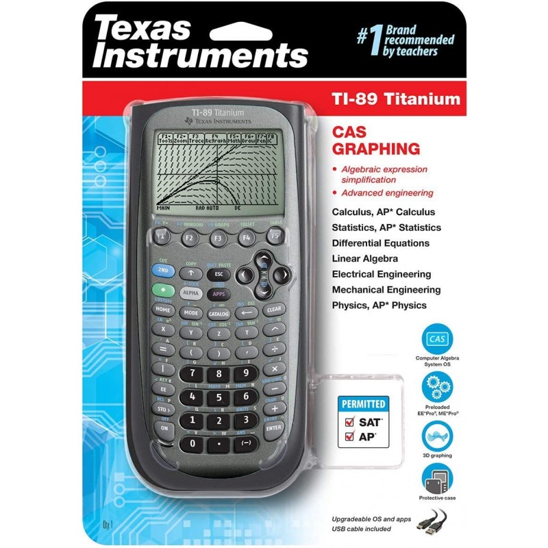 Texas Instruments TI-89 티타늄 그래프 계산기(포장이 다를 수 있음)(갱신)