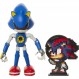 Sonic The Hedgehog Collectible Metal Sonic 4" 구부릴 수 있는 사지 및 Spinable Friend 디스크 액세서리가 있는 구부릴 수 있는 유연한 액션 피규어 3세 이상 어린이 및 수집가 모두에게 적합