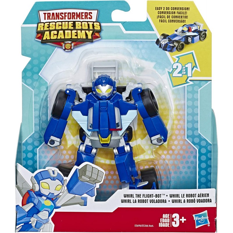 Transformers Playskool Heroes Rescue Bots Academy Whirl The Flight-Bot 변환 장난감, 4.5