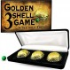 Magic Makers Golden Metal Three Shell Game Magic Trick Kit with Deluxe Display Case