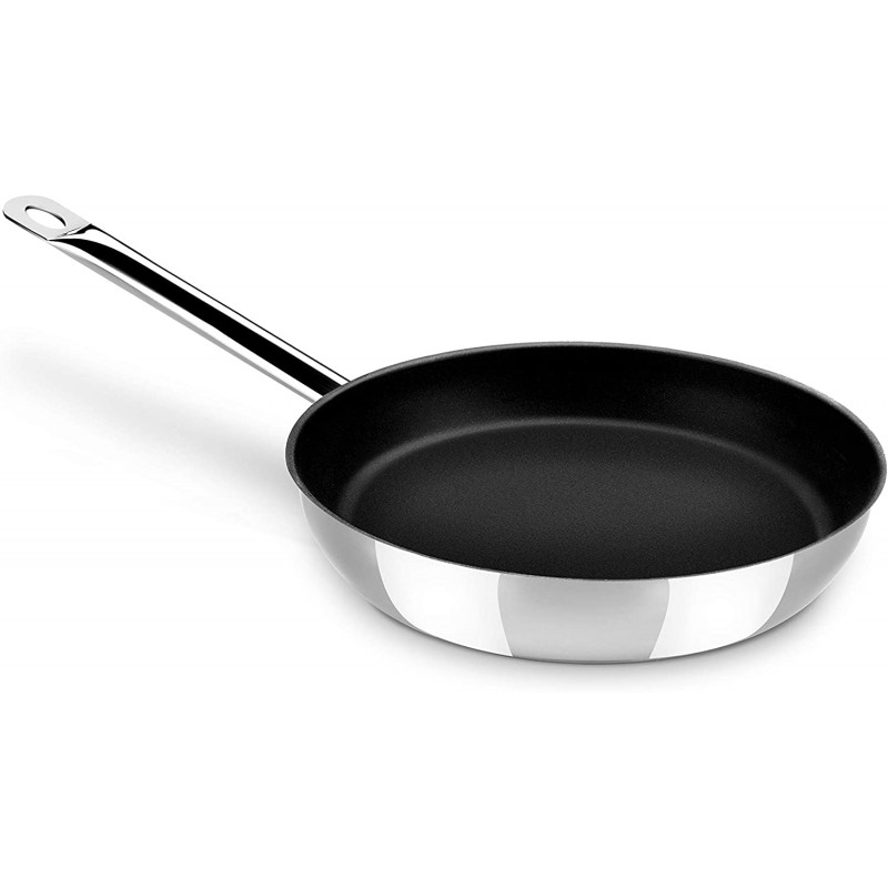 Monix Chef Non-Stick - 프라이팬 18 cm 18/10 스테인리스 스틸, 논스틱 ​​포함, 인덕션을 포함한 모든 유형의 쿠커에 적합